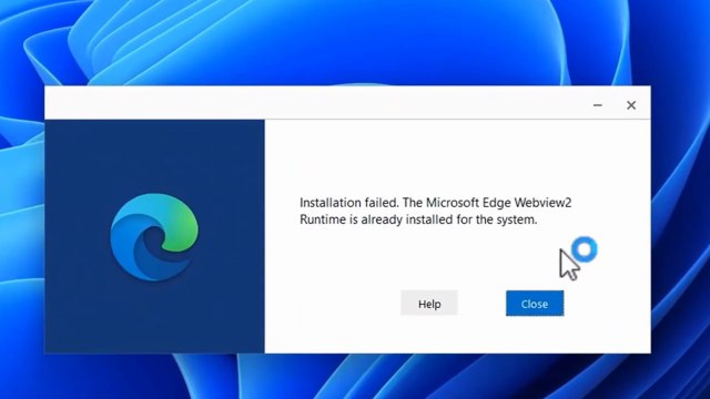 Fix Installation failed, The Microsoft Edge WebView2 Runtime is already installed for the system in Windows 11/10 | Step-by-Step Guide ✅