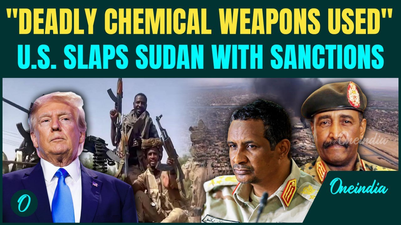 US HITS Sudan With Sanctions Over CHEMICAL WEAPONS Use | Army Accused Of Chlorine Gas War Crimes