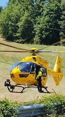 Moto contro scooter a Monghidoro: elisoccorso sul posto