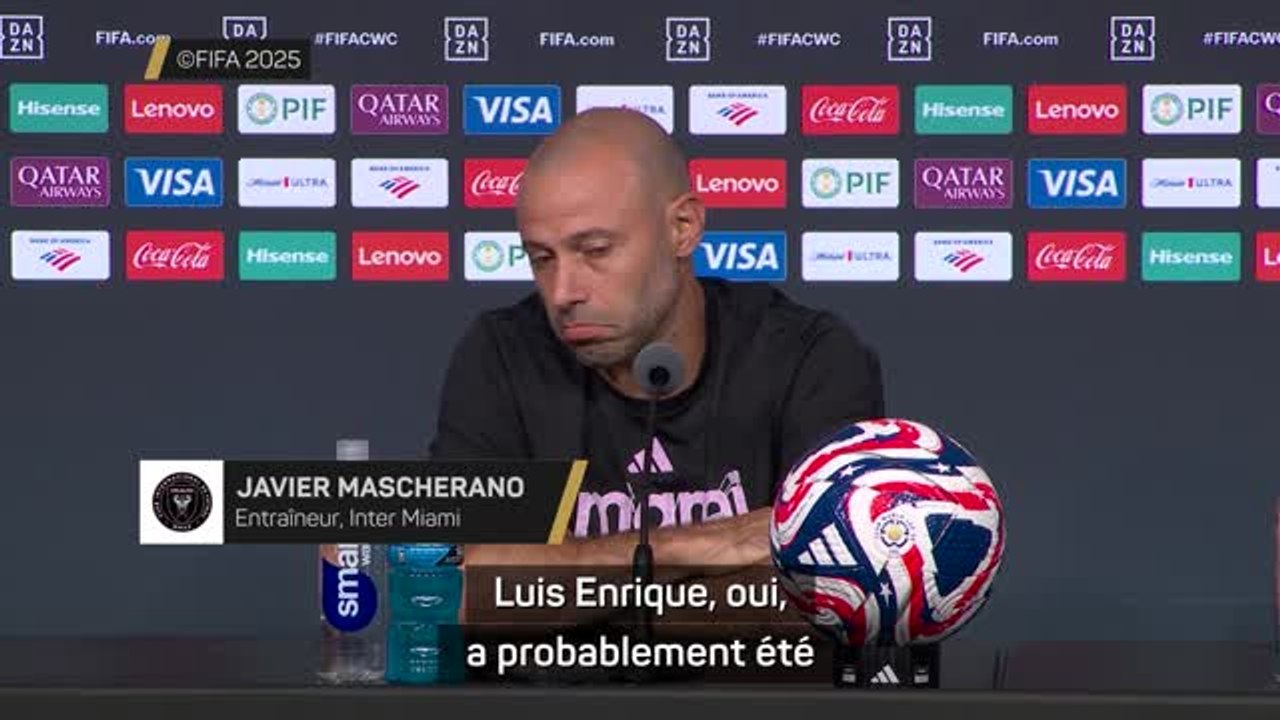 Inter Miami - Mascherano : “Luis Enrique est l’un des meilleurs entraîneurs que j’ai eus”