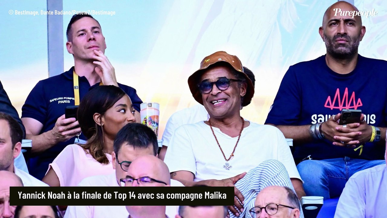 Yannick Noah a passé une soirée d'anthologie avec sa compagne Malika, Antoine Dupont bien seul en tribunes