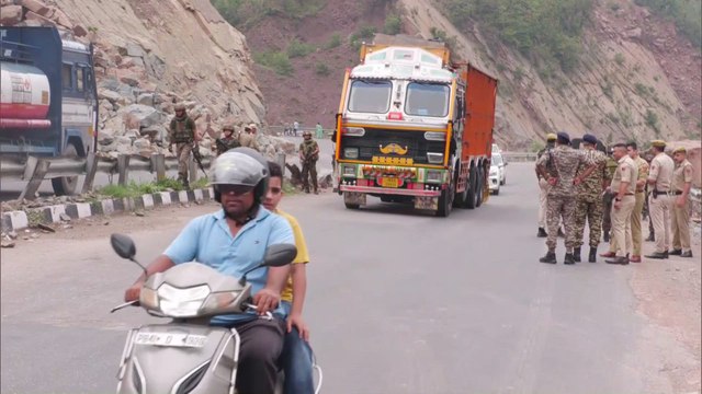 Udhampur (J&K): Joint Forces Conducts Mock Landslide Drill On Jammu-Srinagar Highway Ahead Of Amarnath Yatra/ Visuals/ Pralhad Kumar (Dsp, Udhampur) S/B
