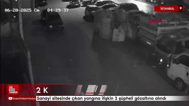 İstanbul'da sanayi sitesinde çıkan yangına ilişkin 2 şüpheli gözaltına alındı