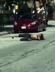 Man Appears to Be Having a Seizure in the Middle of the Road😥
