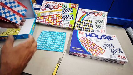 Mega Unboxing and Review of ajanta games and prem ratna toys housie games for gift