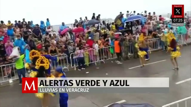 Autoridades lanzan alerta verde y azul por ciclón en Veracruz