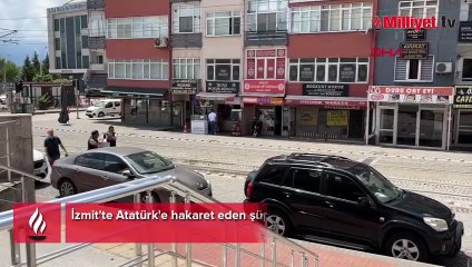 İzmit'te Atatürk'e hakaret eden şüpheli tutuklandı