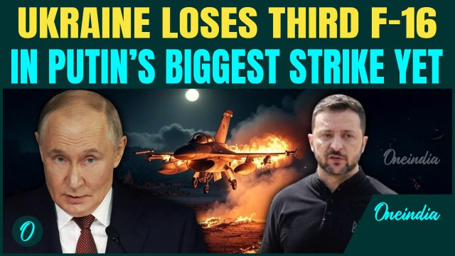 Ukrainian F-16 DESTROYED, Pilot DEAD As Russia Fires 537 Missiles In Devastating Night Attack