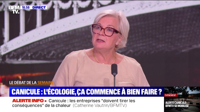 Canicule: L'un des enjeux majeurs, c'est la désartificialisation , déclare Catherine Vautrin à propos du réchauffement climatique