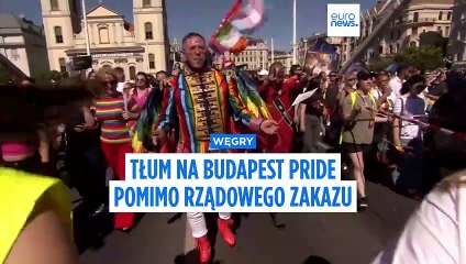 Tłum przeciwstawił się węgierskiemu rządowi podczas marszu Budapest Pride