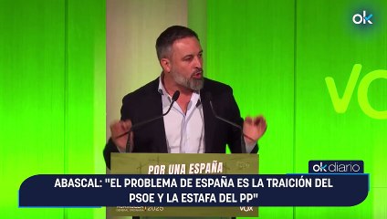 Abascal: "El problema de España es la traición del PSOE y la estafa del PP"