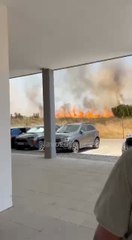 Así trabajaron los Bomberos de Jerez con la Policía Local y Nacional en el incendio de Pozoalbero