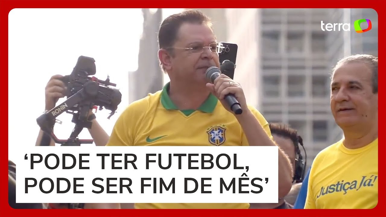 Deputado cita ‘fim de mês’ e ‘futebol’ ao prever críticas da imprensa por público menor na Paulista
