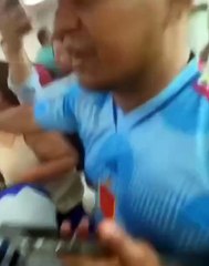 Hondureños molestos con la Aerolínea Iberojet en el Aeropuerto de Palmerola