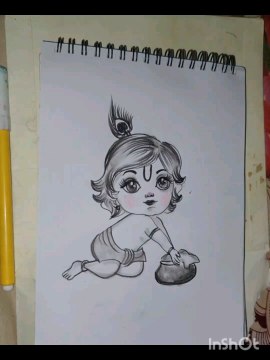 Krishna pencil drawing easy and beautifull, how to draw Krishna, drawing, pencil drawing easy