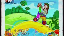 BabyTV Art Girl With Giraffe With Wheels