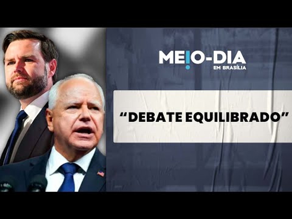 Eleições EUA: "Debate de JD Vance e Tim Walz foi equilibrado", Alexandre Borges comenta