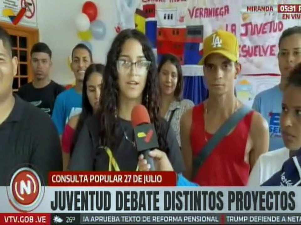 Juventud de Miranda continúa participando en las asambleas comunitarias rumbo al 27 de julio