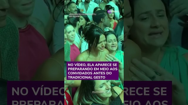 Bruna Marquezine viraliza ao disputar buquê em casamento de Giovanna Lancellotti