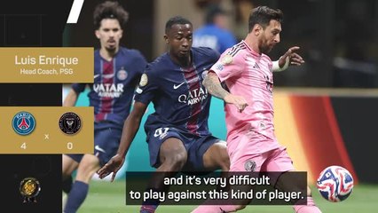 Messi made life hard for PSG in a 'special game' for Luis Enrique