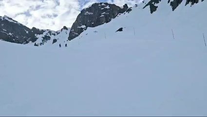 La chute de mon frère au ski