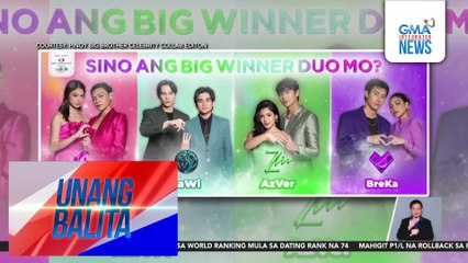 CharEs, RaWi, AzVer, at BreKa, big four duos ng "PBB Celebrity Collab Edition" | Unang Balita