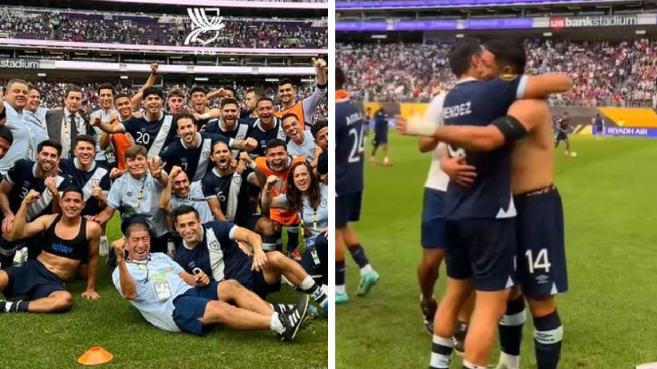 Copa Oro: Así celebra el equipo de Guatemala el pase a las semifinales tras vencer a Canadá