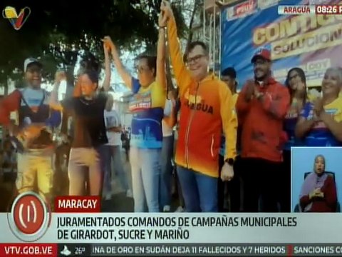 Quedan juramentados los comandos de campañas en 3 municipios del estado Aragua