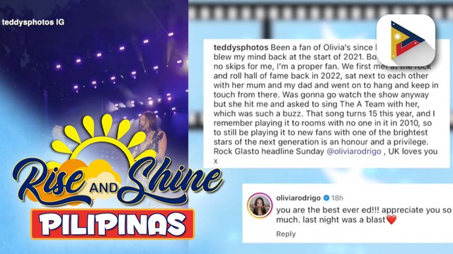 TALK BIZ | Olivia Rodrigo at Ed Sheeran, may pa-surprise duet sa Hyde Park BST sa London