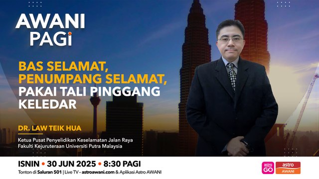 AWANI Pagi: Bas selamat, penumpang selamat, pakai tali pinggang keledar