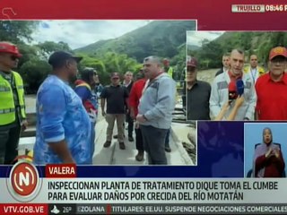 Trujillo | Ministro Carlos Mast inspeccionó el dique toma El Cumbe afectado por crecida del río