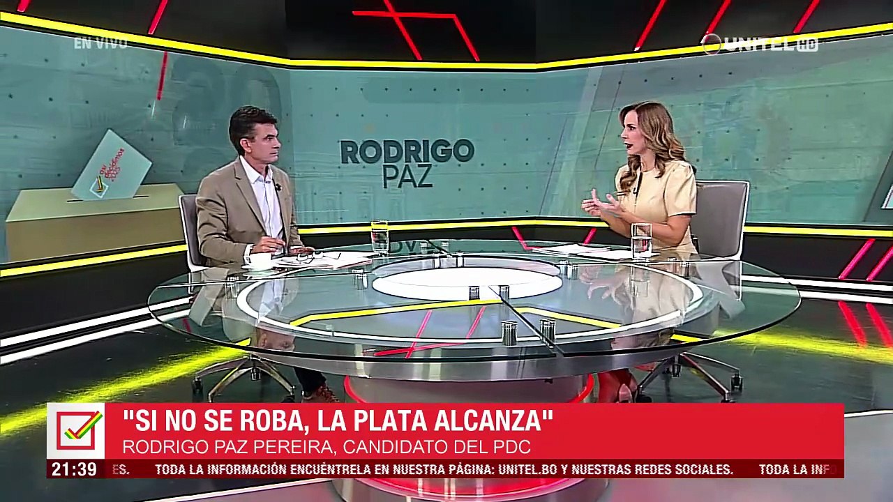 Rodrigo Paz habla de incentivos para traer dólares y para que gremiales y otros sectores se vuelvan a la formalidad