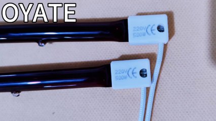 150mm 500w ruby halogen infrared heat lamp quartz heating elements for coffee roasting