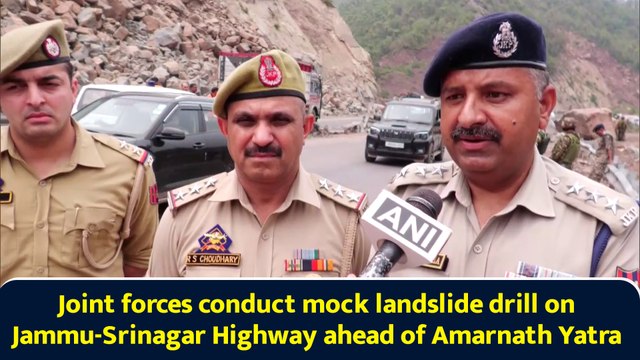 Joint forces conduct mock landslide drill on Jammu-Srinagar Highway ahead of Amarnath Yatra