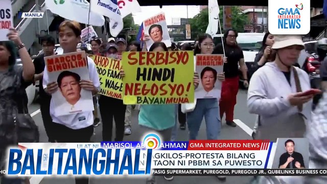 Grupong Bayan, nagkilos-protesta bilang marka ng 3 taon ni PBBM sa puwesto | Balitanghali