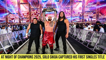 Solo Sikoa pinned Jacob Fatu at WWE Night of Champions 2025.