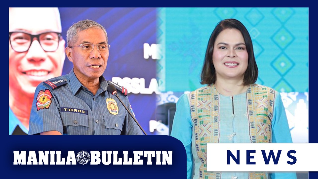 Torre says VP Sara's attack on PNP taken as constructive criticisms