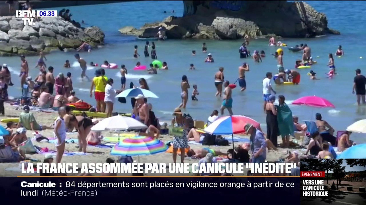 Canicule: la France assommée par une vague de chaleur "inédite"