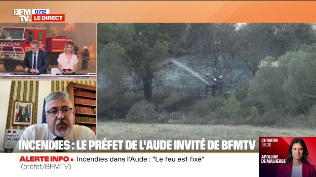 Incendie dans l'Aude: Le feu est fixé , indique le préfet Christian Pouget