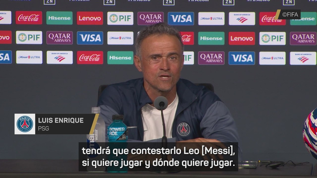 LUIS ENRIQUE y el FUTURO de MESSI tras el PSG 4–0 INTER MIAMI | Rueda de prensa Mundial de Clubes