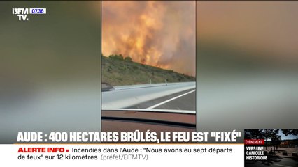 Incendie dans l'Aude: après 400 hectares partis en fumée, le feu est désormais fixé