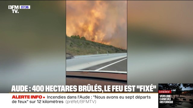 Incendie dans l'Aude: après 400 hectares partis en fumée, le feu est désormais fixé