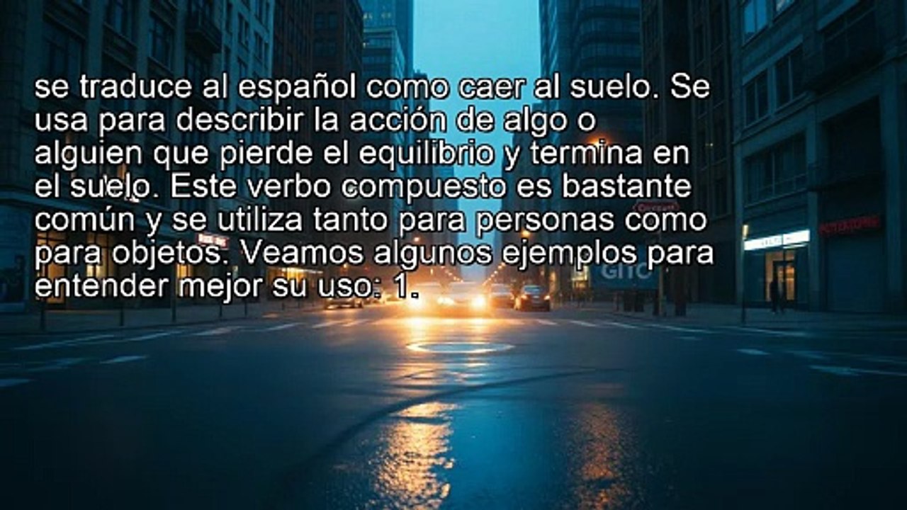 Phrasal Verbs - Fall Down