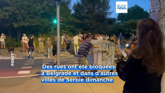Serbie : des milliers de personnes dans les rues après l'arrestation de manifestants antigouvernementaux