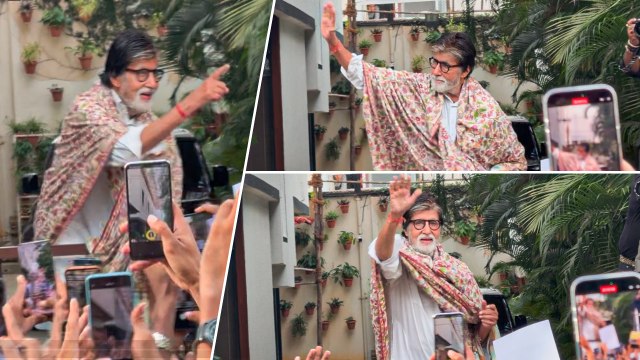 Amitabh Bachchan Waves At Fans With A Smile Outside 'Jalsa', Just Like Every Week!