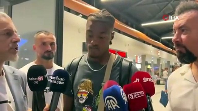 Trabzonspor’un yeni transferi Trabzon’a geldi