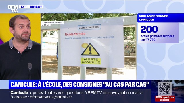 Jean-Rémi Girard (SNALC): On doit avoir un plan canicule à l'Éducation nationale (...) qui devrait être mis en place depuis très longtemps