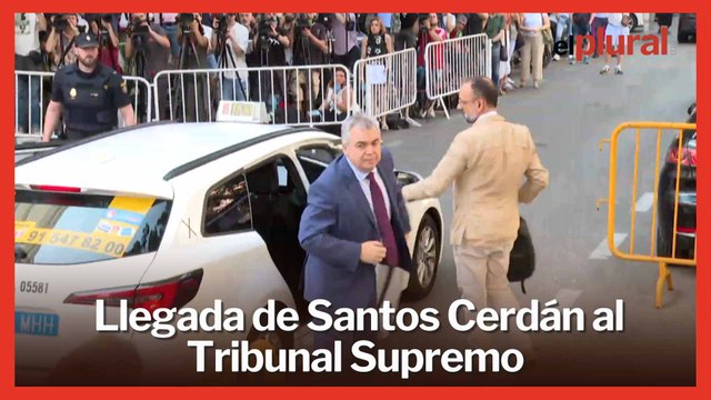 Llegada de Santos Cerdán al Tribunal Supremo