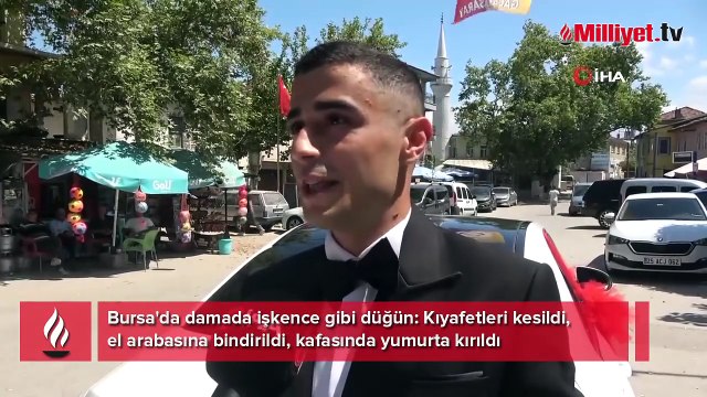 Damadın başına gelmeyen kalmadı: Düğünde soğuk suyla yıkandı, kıyafetleri kesildi
