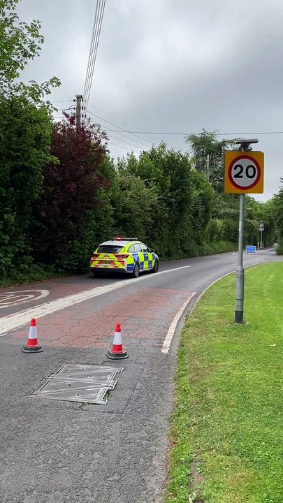 Police cordon off Pyles Thorne Close following a collision